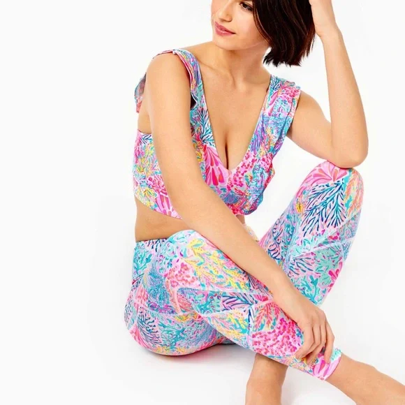 Leggings- Lilly Pulitzer Weekender high rise leggings LPBOX2-11 - Picture 4 of 10